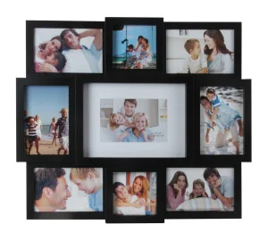 Мультирамка для фото Angel Gifts 9 в 1 чорна BIN-KH038