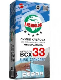 Клей для плитки Anserglob BCX 33 25кг