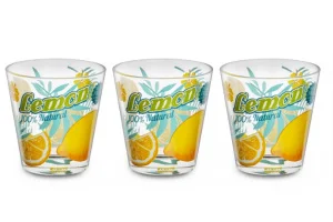 Набір склянок Cerve Лимон 250мл 3 предмети (650-629)