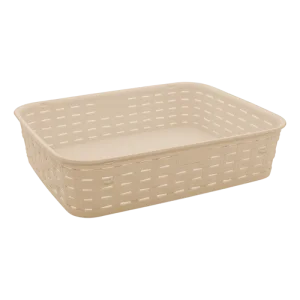 Кошик Irak Plastik кремовий 25,5x20x6см 3л (5959)