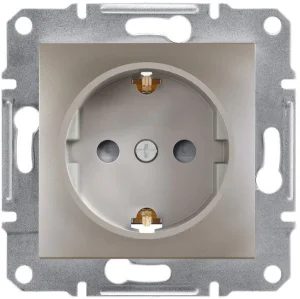 Розетка зі шторками Schneider Asfora EPH2900269 бронза