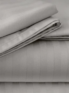 Фото комплект постельного белья lighthouse sateen stripe grey 220x200см, 2x50x70см (603609_2,0)