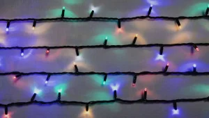Фото гирлянда наружная delux string 200led ip44 en мультицветная 2x10м (90012980)