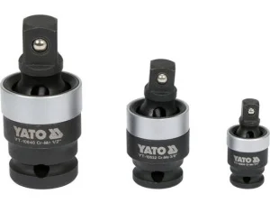 Подовжувачі карданні ударні YATO 1/2" 3/8" 1/4" 3шт (YT-10642)