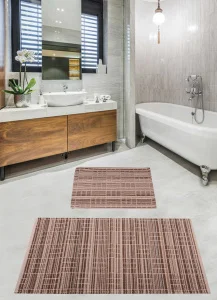 Набір килимків для ванної кімнати Diva Parca Grey Beige 60x100+50x60см (DV_11007206)