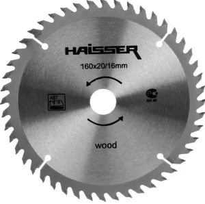 Диск пиляльний по дереву Haisser 160x16/20мм (37912)