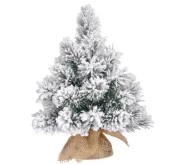 Фото сосна искусственная black box trees dinsmore frosted зеленая с эффектом покрытия снегом 0,45м (8718861289060)