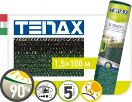 Сетка затеняющая Tenax Солеадо зелёная 90% (1,5х100м)