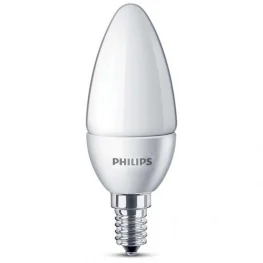 Фото светодиодная лампа philips ess ledcandle 5.5-50w 840 e14 b38ndfrrca