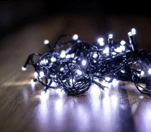 Фото электрогирлянда bpny линейная со вспышкой 100led 10м белая (108067)