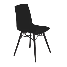 Фото стул papatya x-treme-s wox черный матовый, бук венге лак (3054)