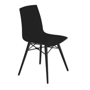 Стілець Papatya X -Treme-S WOX чорний матовий, бук венге лак (3054)