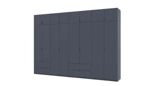 Шафа для одягу Doros Лукас Графіт 4та4 ДСП 340х50х240 (42005141)