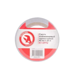 Скотч алюмінієвий термостійкий Intertool 50ммх25м (KT-0992)