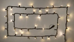 Фото гирлянда наружная delux string 100led ip44 en теплый белый 2x5м (90012978)