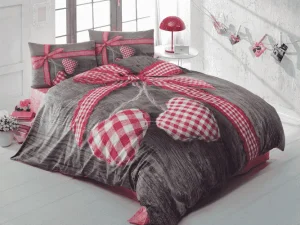 Комплект постільної білизни Cotton Box ранфорс Lovebox Kirmizi 200x220см (CB_010077275)